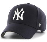 Forty Seven 47 Brand MVP New York Yankees Curved Visor Snapback Cap Marine MLB