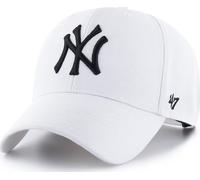 Forty Seven 47 Marque New York Yankees Blanc MVP Curved Visor Snapback Cap