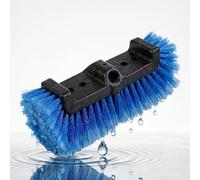 Forum Equipement - Brosse de Lavage Auto Tri-Faces 25 cm avec Passage d’Eau - Brosse Douce Anti-Rayures pour Carrosserie, Jantes, Enjoliveurs, Vélo, Bateau, Véranda & Panneaux Solaires