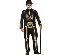 Forum Men's Skeleton Suit Formal Attire with Jacket and Pants XL Multicolore