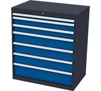 Forum Meuble à tiroirs FS9 7S H1020mm RAL7016/5010, 4317784946032
