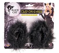 Forum Novelties 78369 Cat à Clipser Oreilles, Noir, Taille Unique