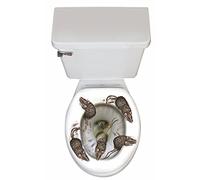 Forum Novelties Bristol Novelty X75040 Autocollant pour Lunette de Toilette, Motif Rats sanguinaires, Marron, Taille Unique Halloween
