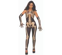 Costume Femme Lady Bones, Taille Unique