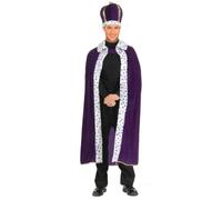 Forum Novelties Inc King's Violet Robe & Crown Set, Mauve, Taille Unique, Mauve, Taille unique