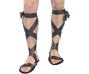 Forum Novelties Men's Novelty Wise Man Roman Sandals, Brown, One Size