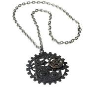 Forum Novelties Steampunk Dark Metal Gear Costume Pendant Necklace One Size
