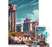 Forum Romain de Rome Puzzle de 1000 pièces pour Adolescents Jeu de réflexion et de création Collective Découpe Nette et précise Objet de Collection (38x26cm)