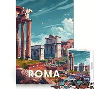 Forum Romain de Rome Puzzle de 1000 pièces pour Adolescents Jeu de réflexion et de création Collective Découpe Nette et précise Objet de Collection (38x26cm)