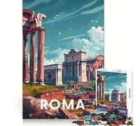 Forum Romain de Rome Puzzle de 1000 pièces pour Adolescents Jeu Mental Anti-Stress Découpe de qualité supérieure Cadeau Exquis (38x52cm)