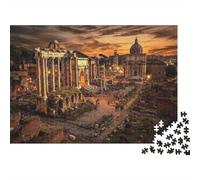 Forum Romain Puzzle 1000 Pièces Papier pour Adultes Coucher de Soleil Puzzle en Famille Décoration Relaxation Cadeau 70x50cm/1000pcs