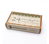 Forum Traiani Set de tampons Hiéroglyphes - Tampon de nom pour enfants en textile, tampon pour enfants, tampon de lettres - Parfait pour l'apprentissage créatif et le jeu