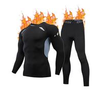 FORVEVO Homme Ensemble de sous-Vêtements de Sport Élastiques Respirants de Compression Taille S-XL