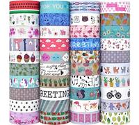 Forwaarss Washi Tape, 40 rouleaux Washi Masking Tape ，15 mm de large，Adhésif Ruban adhésif pour Scrapbooking Artisanat de bricolage ，scrapbooking, emballage cadeau