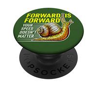 Forward est Escargot Art Génial pour Fier Coureur Lent PopSockets PopGrip Adhésif