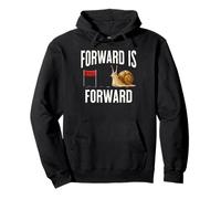 Forward is Forward is Forward Citation Amusante Escargot Positive Growth Mindset Sweat à Capuche