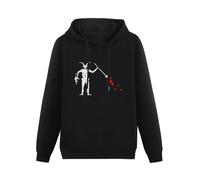 Forward Observations Group Hoody Men Death Skeleton Satan Retro Graphic Male Harajuku Streetwear Black Size XL