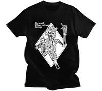 Forward Observations Group Skeleton GBRS T-Shirt Vintage Cotton Men Tee Shirts Tops Retro Punk Horror Skull T Shirts Tops Black