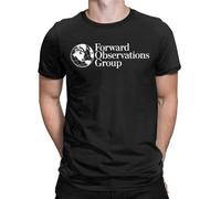 Forward Observations Group T Shirts Men Pure Cotton Vintage T-Shirt Crew Neck Death Skeleton Tee Shirt Short Sleeve Clothing Black L Black L