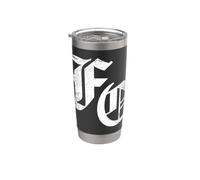 Forward Observations. Logo décoratif blanc vieilli Gobelet isotherme en acier inoxydable double paroi