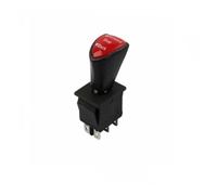 Forward-Stop-Back DPDT 6Pin Latching Slide Rocker Switch AC 250V 16A AC 125V 20A Black KCD4-604-6P 31x25mm Remote
