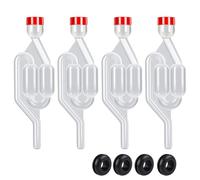 FORYNXHWIN Demijohn Lot de 4 barboteurs d'air et œillets pour brassage maison, équipement essentiel pour la fabrication de vin et de cidre