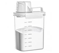 FORYNXHWIN Distributeur de lessive hermétique 1800 ml avec verre doseur, boîte de rangement pour poudre à laver, boîte de rangement pour lessive en poudre