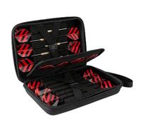 FORYNXHWIN Étui de rangement rigide en EVA, peut contenir 12 fléchettes entièrement assemblées et accessoires supplémentaires, tubes de rangement et poches intégrés, support de fléchettes de