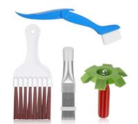 FORYNXHWIN Lot de 4 Peigne d'Aileron de Condensateur de Climatiseur, Brosse de Climatiseur, Peigne de Climatiseur, pour Le Nettoyage des climatiseurs, réfrigérateurs, évaporateurs, fenêtres