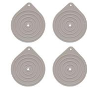 FORYNXHWIN Lot de 4 plaques chauffantes en silicone pour micro-ondes - Antidérapantes - Idéal pour four, poêle, dîner, fête