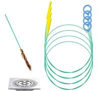 FORYNXHWIN Lot de 4 serpents de vidange (127 cm) - Déboucheur de poils - Serpent de débouchage pour évier de salle de bain, douche, cuisine, évier