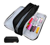 FORYNXHWIN Mamowla - Grande trousse à crayons pour filles et hommes - Trousse à crayons avec fermeture éclair lisse - Organiseur de papeterie durable - Noir