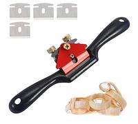 FORYNXHWIN Rabot à main en bois de rabot de plan, Outil à Main pour Le Travail du Bois, 9’’ Raboteuse Manuelle Vastringue réglable avec 4 Lames