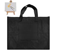 FORYNXHWIN Sac à Planche à Dessin, A2 Sac de Portefeuille d'artiste, Étui de Portefeuille d'art en Toile étanche, Sac d'art Noir pour Fournitures d'artiste, Livres et Dossiers, avec Poignée - 53x68cm