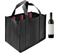 FORYNXHWIN Sac de Transport de Bouteilles 6 Compartiments pour 6 Bouteilles de 1,5L Tissu Résistant à la Déchirure et Imperméable Idéal pour Eau Vin Bière