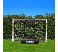 FORZA 183 cm x 122 cm But de Football en PVC | Cage, Filet et Poteaux Résistants aux Intempéries | Sac de Transport, Mur de Tir et Ballon de Foot en Option (But + Sac + Mur de Tir)