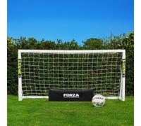 FORZA 2,4m x 1,2m But de Football PVC Imperméable avec Système de ‘Verrouillage’ (Mur de Tir, Sac de Transport & Ballon en Option) - Cage de Foot Enfant (But, Sac + Ballon)