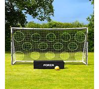 FORZA 3,7 m x 1,8 m But de Football en PVC | Cage pour Enfants avec Poteaux Résistants aux Intempéries | Sac de Transport, Mur de Tir et Ballon en Option (7. But, Sac, Mur de Tir + Ballon)