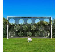 FORZA 3,7 m x 1,8 m But de Football en PVC | Cage pour Enfants avec Poteaux Résistants aux Intempéries | Sac de Transport, Mur de Tir et Ballon en Option (6. But + Mur de Tir + Ballon)