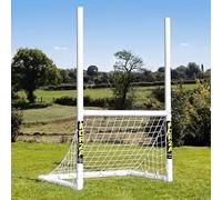FORZA 3v3 Mini but de football et de rugby, but de jardin multi-sport avec cadre en uPVC, filet résistant aux intempéries et montage facile, but d'entraînement portable pour athlètes juniors (4 x 2,5)
