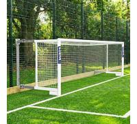 FORZA Alu110 Lot de 2 buts de football pliables, 21 x 7 | Cage de but robuste en aluminium avec profondeur réglable, rangement pliable à plat et filet