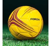 FORZA Ballon de football d'entraînement [Taille 1-5] | Ballons d'entraînement durables pour juniors et seniors - Plusieurs options de couleur et tailles de lot (lot de 1, jaune, taille 5 (adulte