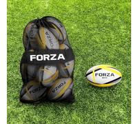 FORZA Ballons de Rugby [Pack de 12] | Ballons d’Entraînement et de Match | Sac de Transport Inclus (Match, 5)