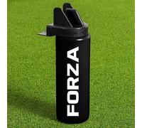 FORZA Bouteille d’Eau de Sport Hygiénique de 1 Litre | Bouteille Sans BPA avec Embout Sans Contact | Idéale pour les Équipes Sportives | Équipement Essentiel (Noir, Pack de 20)