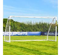 FORZA But de Football de Match en PVC [6 Tailles] | Cage de Jardin Légère et Imperméable pour Enfants | Poteaux, Filet, Clips | Mur de Tir en Option (sans Mur de Tir, 366 cm x 183 cm)