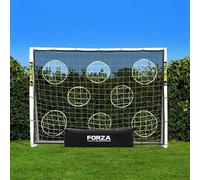 FORZA But de Football en PVC de 2,4 m x 1,8 m | Cage de Foot de Jardin Résistante aux Intempéries | Mur de Tir, Ballon et Sac en Option | Entraînement à la Maison (But + Sac + Mur de Tir)