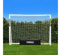 FORZA But de Football en PVC de 2,4 m x 1,8 m | Cage de Foot de Jardin Résistante aux Intempéries | Mur de Tir, Ballon et Sac en Option | Entraînement à la Maison (But + Sac de Transport)