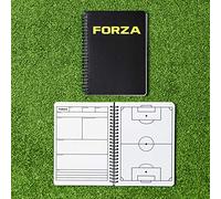 FORZA Cahier pour l'Entrainement Football - Options de Taille A4/A5 | Dossier Tactique pour Coach de Foot 100 Pages | Tableau des Tactiques de Football du Jour de Match (A5)