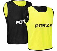 FORZA Chasubles d’Entraînement Réversibles De Luxe [Pack de 5] | Dossards Sportifs en Polyester Léger | Football, Basket, Rugby et Plus | Tailles pour Adultes et Enfants (Jaune/Noir, Juniors)