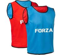 FORZA Chasubles d’Entraînement Réversibles De Luxe [Pack de 5] | Dossards Sportifs en Polyester Léger | Football, Basket, Rugby et Plus | Tailles pour Adultes et Enfants (Bleu/Rouge, Adultes [L/XL])